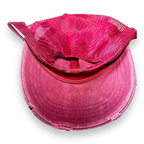 Unisex Baseball Cap Sh*t Show Supervisor Red Distressed Truckers Style NEW Fun - Picture 2 of 4